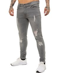Enzo - Skinny Ripped Jeans - Lyst