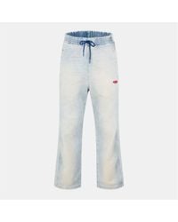 DIESEL - Wide Leg Relaxed Fit Jeans - Lyst