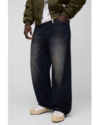 BoohooMAN - Parachute Baggy Washed Jeans - Lyst