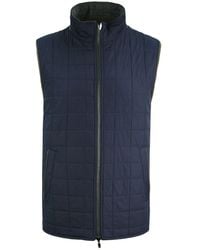 Hackett - Reversible Channel Gilet - Lyst