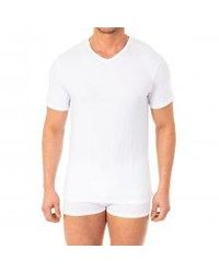 Abanderado - Short-Sleeved V-Neck T-Shirt For A0Dgo. Comfort And Casual Style - Lyst