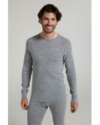 Mountain Warehouse - Merino Thermal Baselayer Top Long Sleeve Hiking Winter Pullover Wool - Lyst