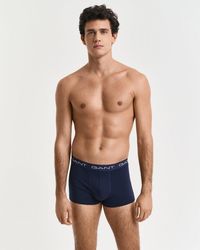 GANT - 7-Pack Regular Waist Boxer Trunks, Marine - Lyst