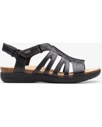Clarks - April Belle Leather Sandals - Lyst