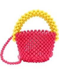 FELIPA - Handtasche Damen Gelb Mehrfarbig - Lyst