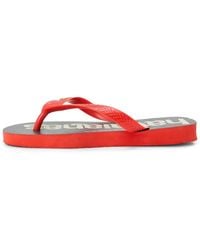 Havaianas - Hav. Top Logomania 2 Ruby Flip Flops - Lyst