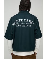 BoohooMAN - Oversized Monte Carlo Revere Shirt - Lyst