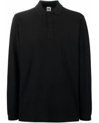 Fruit Of The Loom - Premium Long Sleeve Polo Shirt - Lyst