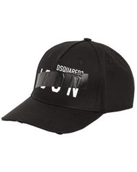 DSquared² - Icon Black Tape Baseball Cap - Lyst