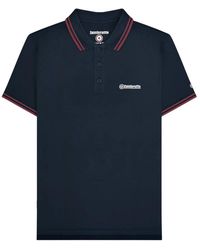 Lambretta - Twin Tip Big & Tall Polo Shirt (Dark/Burgundy) - Lyst