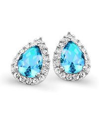 Orphelia - 'Enora' 925 Sterling Stud Earrings - Lyst