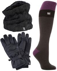 Heat Holders - Ladies Ski Set Neck Warmer Gloves & Thermal Ski Socks Winter Wear - Lyst