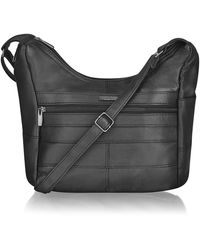 Woodland Leathers - Ladies Genuine Soft Leather Handbag Crossbody Bag - Lyst