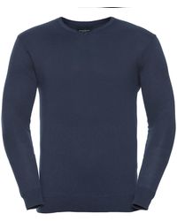 Russell - Collection V-Neck Knitted Pullover Sweatshirt (French) - Lyst