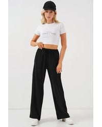 Bigdart - High Waist Relaxed Fit Wide Leg Pants - Lyst