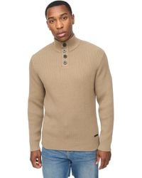 Crosshatch - Wellburys Chunky Knit Jumper Cotton - Lyst