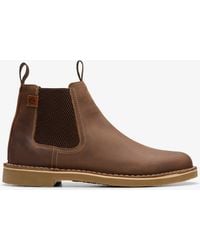 Clarks - Shepton Easy Beeswax Leather Boots - Lyst