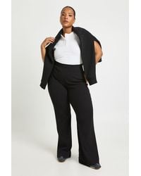 Boohoo - Plus Basic Rib Flared Legging - Lyst