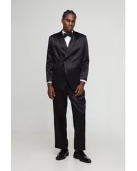 BoohooMAN - Straight Fit High Shine Blazer - Lyst