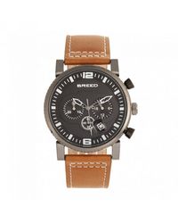 Breed - Ryker Chronograph Leather-Band Watch W/Date - Lyst