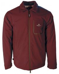 Aquascutum - Active Burgundy Coach Jacket - Lyst