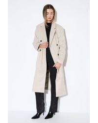 MissPap - Wool Look Structured Shoulder Coat - Lyst
