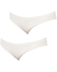 Emporio Armani - Pack-2 Microfiber Panties 163330-Cc710 - Lyst
