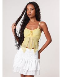 Pink Vanilla - Polka Dot Butterfly Cami Top - Lyst