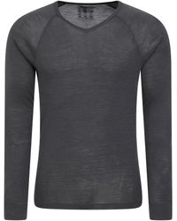 Mountain Warehouse - V Neck Base Layer Top Breathable Skiing Hiking Everyday Tee Merino - Lyst