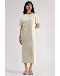 Busem - Loose Fit Midi Dress With Slit - Lyst