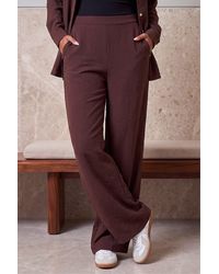 D.u.s.k - Wide Leg Stretch Trousers - Lyst