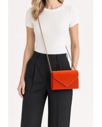 SVNX - Faux Suede Envelope Evening Bag - Lyst