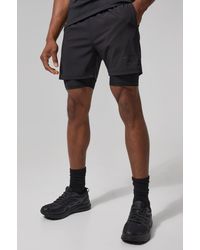BoohooMAN - Man Active Training Dept 5inch 2-in-1 Regular Fit Shorts - Lyst