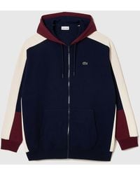 Lacoste - Hoodie Met Volledige Ritssluiting Voor - Lyst