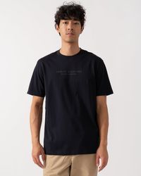 ARMANI EXCHANGE - T-Shirt With Tonal Milano/New York Logo - Lyst