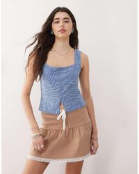 Reclaimed Vintage - Split Front Tank - Lyst