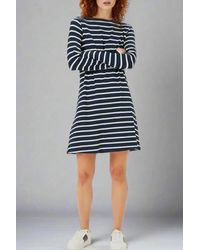 Secret Label - Nautical Striped Jersey Dress - Lyst