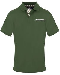 Aquascutum - Collared Neck Short Sleeve Polo Shirt - Lyst