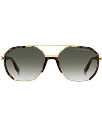 Marc Jacobs - Havana/ Frame Gradient Lens Sunglasses Metal - Lyst