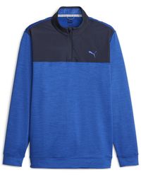 PUMA - Cloudspun Colourblock Quarter-Zip Golf Sweatshirt - Lyst
