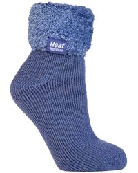 Heat Holders - Ladies Non Slip Thermal Low Cut Ankle Slipper Bed Socks With Grips - Lyst