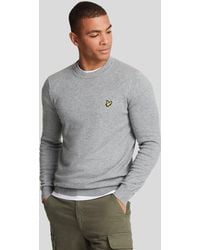 Lyle & Scott - Cotton Merino Crew Neck Jumper - Lyst