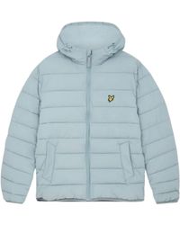 Lyle & Scott - Branded Away Hooded Puffer Jacket Nylon - Lyst