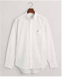 GANT - Regular Cotton Linen Shirt - Lyst