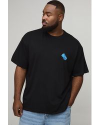 BoohooMAN - Plus Oversized Plus Dice Embroidered T-Shirt - Lyst