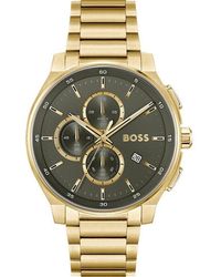 BOSS - Gouden Rvs Dameshorloge - Lyst