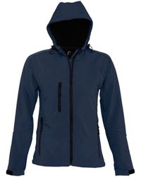 Sol's - Ladies Replay Hooded Soft Shell Jacket (Breathable, Windproof And Water Resistant) (French) - Lyst
