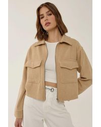 Hiccup - Zippered Jacket With Shirt Collar - Lyst