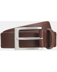 BOSS - Accessories Barnabie Nappa Leather Belt With Pin Buckle - Lyst