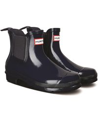 HUNTER - Gloss Original Chelsea Boots - Lyst